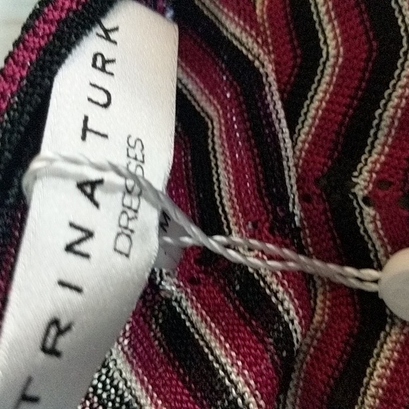 Trina Turk Chevron Print Dress Medium NWT - Picture 7 of 9